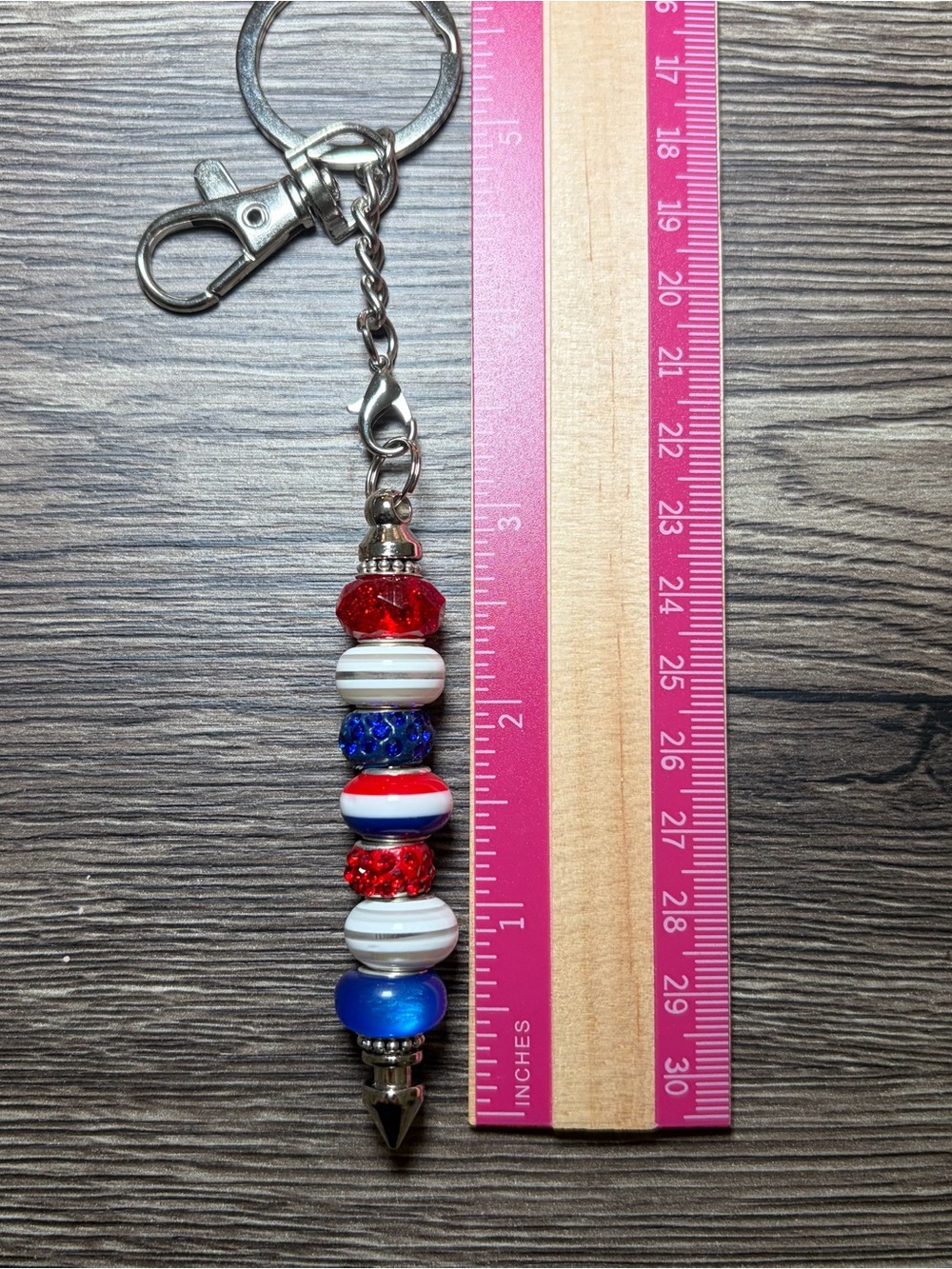 Handmade Beaded Pointed Tip Keychain Self
Defense Accessory Bag Charm Gift - Picture 2 of 2
